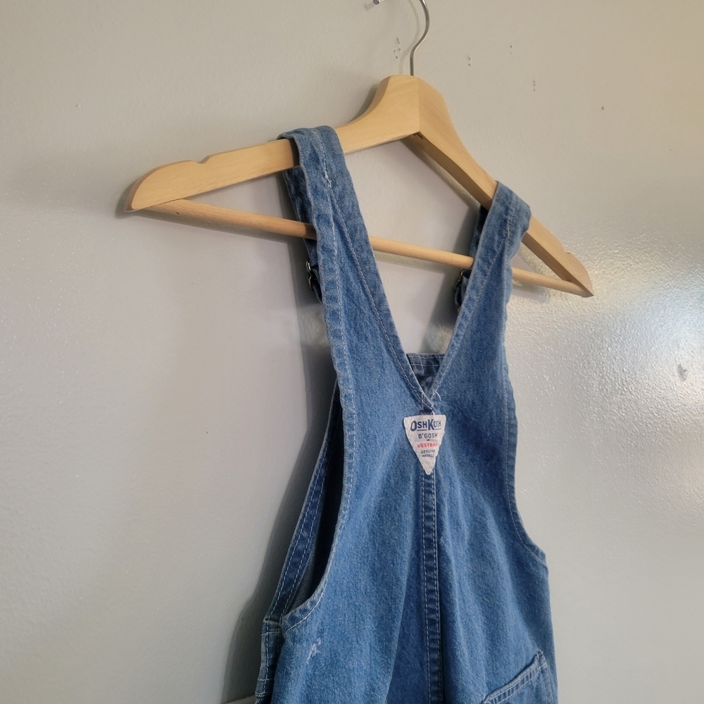 VTG OSHKOSH B'GOSH Size 6 Vestbak Denim Overalls Made In USA - Picture 4 of 9